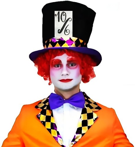 Mad hatter top hat - mad,