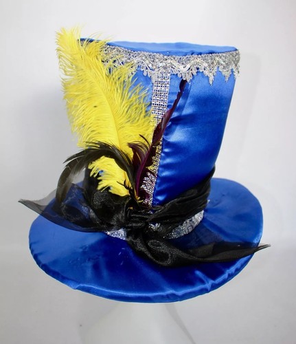 Dark blue mad hatter style - blue,