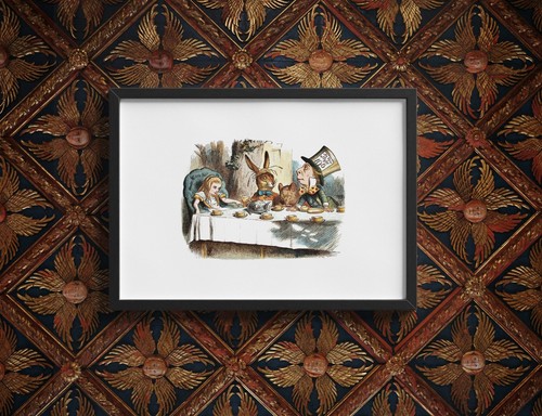 Mad hatter tea party art - tea,