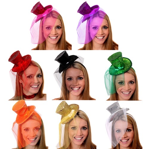 Mini glitter top hat - mini,