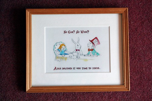 Framed alice wonderland mad - in,