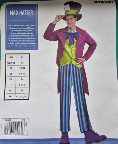 Mad hatter fancy - hatter, xl