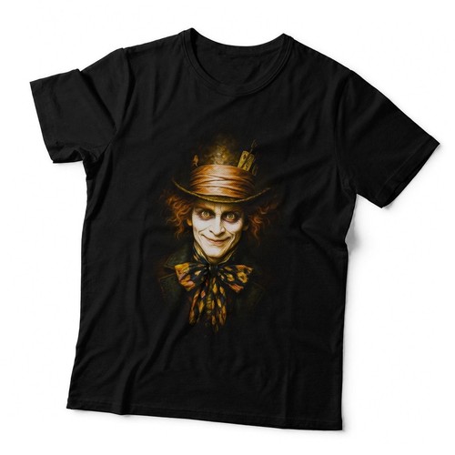 Mad hatter shirt halftone - t-shirt,,