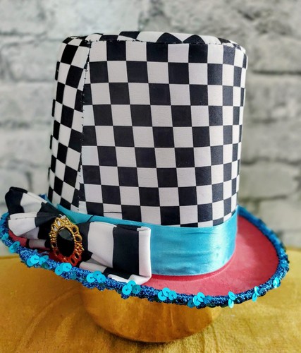 Adult mad hatter fabric top - mad,