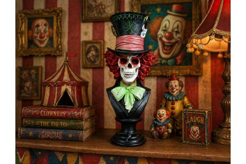 Skeleton mad hatter top hat - skeleton,