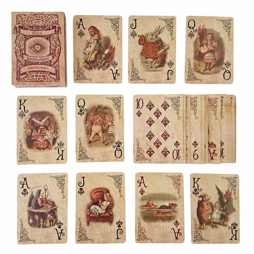Alice playing cards - cards, party