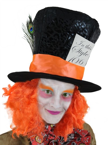 Mad hatter top hat - hatter, hair